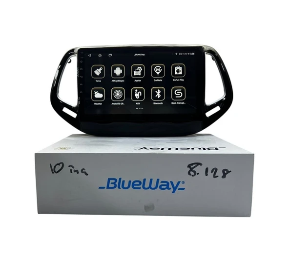 Blueway Jeep Compass 2017 Blueway 8-128 Tam Profesyonel Oem Multimedia 10" - Resim 2