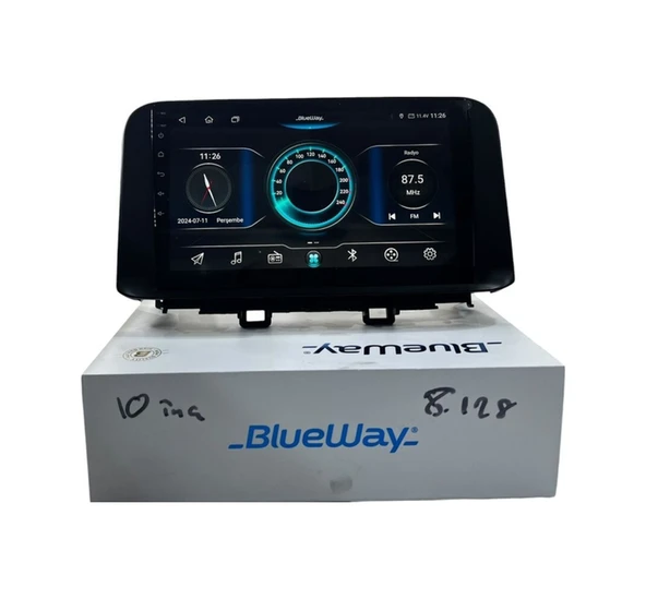 Blueway Hyundai Kona 2018-2020 Blueway 8-128 Tam Profesyonel Oem Multimedia 10" ürün görseli 1