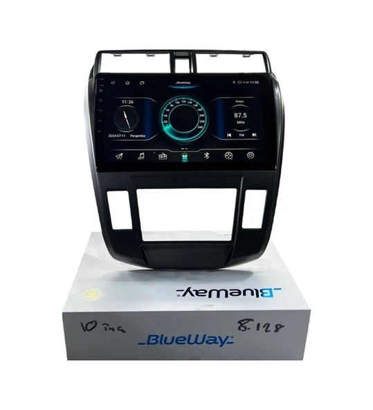 Blueway Honda City Ac 2008-2013 Blueway 8-128 Tam Profesyonel Oem Multimedia 10" ürün görseli 1