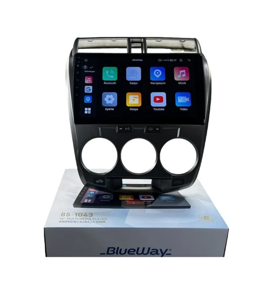 Blueway Honda City Mc 2011-2016 Blueway 4-64 Profesyonel Oem Multimedia 10" ürün görseli 1