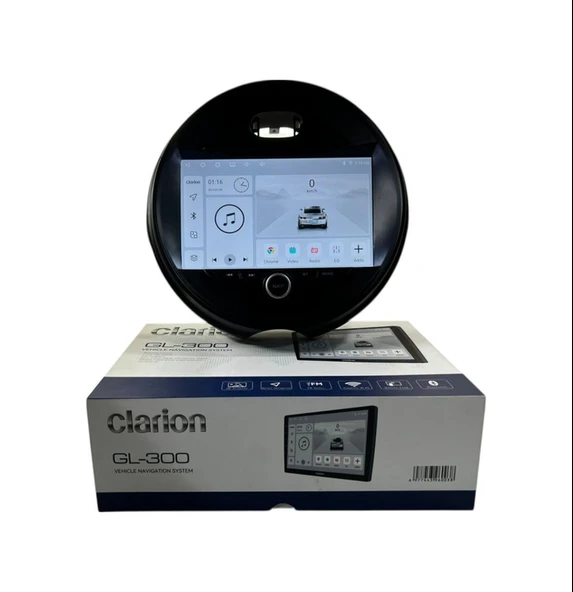 Clarion Mini Cooper 2015-2019 Clarion 4-64 Tam Profesyonel Oem Multimedia 9" ürün görseli 1