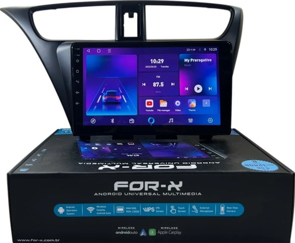 For-X Honda Civic 2012-2017 Forx 6-128 Profesyonel Oem Multimedia 9" ürün görseli 1