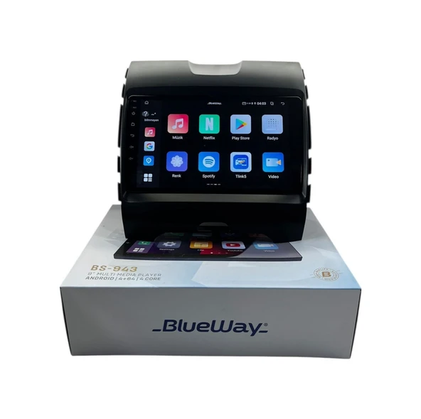 Blueway Ford Edge 2016-2019 Blueway 4-64 Profesyonel Oem Multimedia 9" - Resim 2