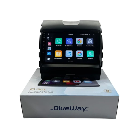 Blueway Ford Edge 2016-2019 Blueway 4-64 Profesyonel Oem Multimedia 9" - Resim 4