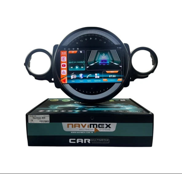 Navimex Mini Cooper 2007-2011 Navimex 8-128 Fanlı Profesyonel Oem Multimedia ürün görseli 1