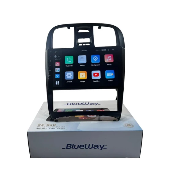 Blueway Hyundai Sonato 2004-2009 Blueway 4-64 Profesyonel Oem Multimedia 9" ürün görseli 1
