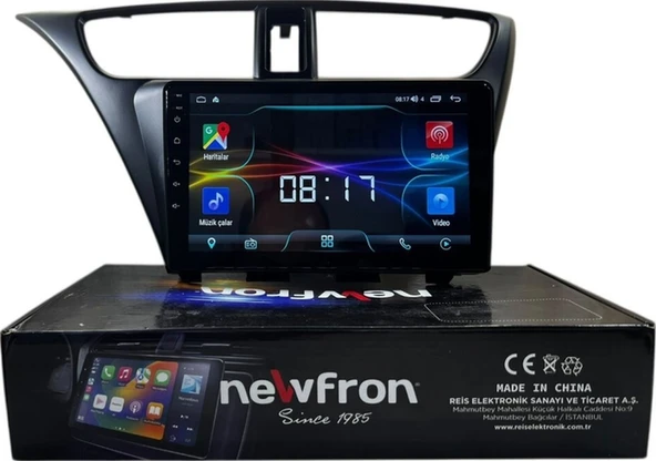 Newfron Honda Civic 2012-2017 Newfron 6-64 Tam Profesyonel Oem Multimedia 9" ürün görseli 1