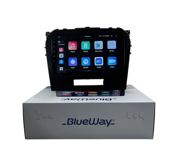 Blueway Suzuki Vitara 2015-2022 Blueway 4-64 Profesyonel Oem Multimedia 9" - Resim 4