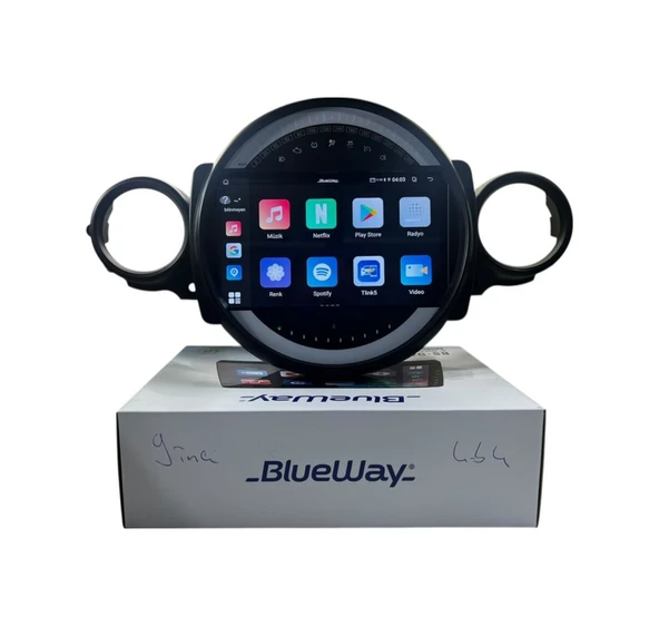 Blueway Mini Cooper 2007-2011 Blueway 4-64 Profesyonel Oem Multimedia 9" - Resim 3