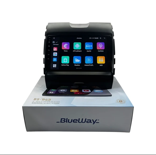 Blueway Ford Edge 2016-2019 Blueway 4-64 Profesyonel Oem Multimedia 9" - Resim 3
