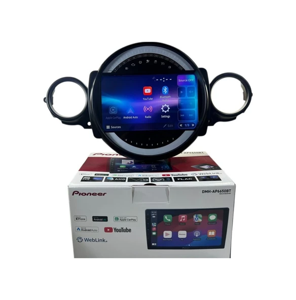 Pioneer Mini Cooper 2007-2011 Pioneer 4-64 Tam Profesyonel Oem Multimedia 9" ürün görseli 1