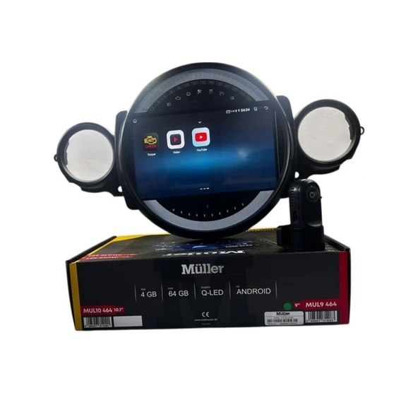 Müller Mini Cooper 2007-2011 Müller 4-64 Profesyonel Oem Multimedya 9" - Resim 4