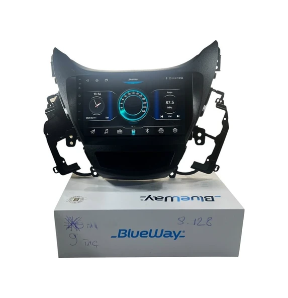 Blueway Hyundai Elentra 2012-2014 Blueway 8-128 Tam Profesyonel Oem Multimedia 9" ürün görseli 1