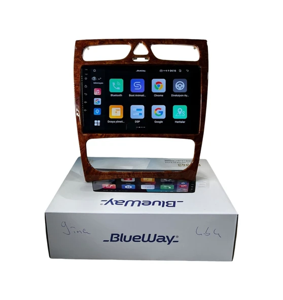 Blueway Mercedes C Class 2002-2004 Blueway 4-64 Profesyonel Oem Multimedia 9" - Resim 2