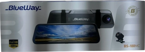 Blueway Blueway Bs-100mc Araç İçi Kayıt Kamerası Ön-arka Profesyonel Ön 1920x1080 - Arka 1280x720 Wifi 7" ürün görseli 1