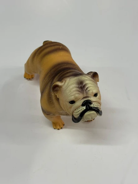 Plastik Oyuncak Büyük Boy Hayvan Bulldog Köpek 17 cm ürün görseli 1