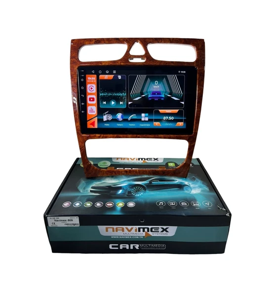 Navimex Mercedes C Class 2002-2004 Navimex 8-128 Fanlı Profesyonel Oem Multimedia 9" ürün görseli 1