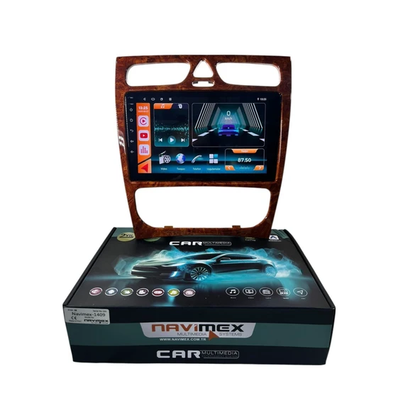 Navimex Mercedes C Class 2002-2004 Navimex Samsung İşlemcili 4-64 Profesyonel Oem Multimedia 9" ürün görseli 1