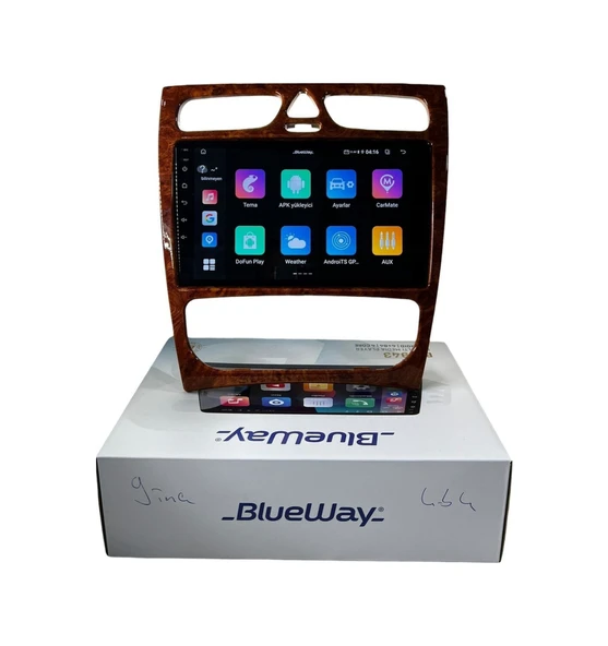 Blueway Mercedes C Class 2002-2004 Blueway 4-64 Profesyonel Oem Multimedia 9" - Resim 3