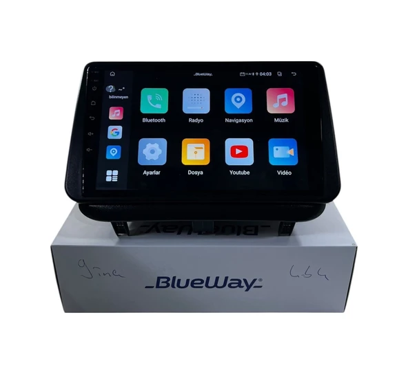 Blueway Toyota Corolla 1995-2000 Güneş-ay Blueway 4-64 Profesyonel Oem Multimedia 9" ürün görseli 1