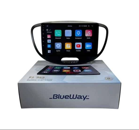 Blueway Hyundai İ10 2010-2013 Blueway 4-64 Profesyonel Oem Multimedia 9" ürün görseli 1