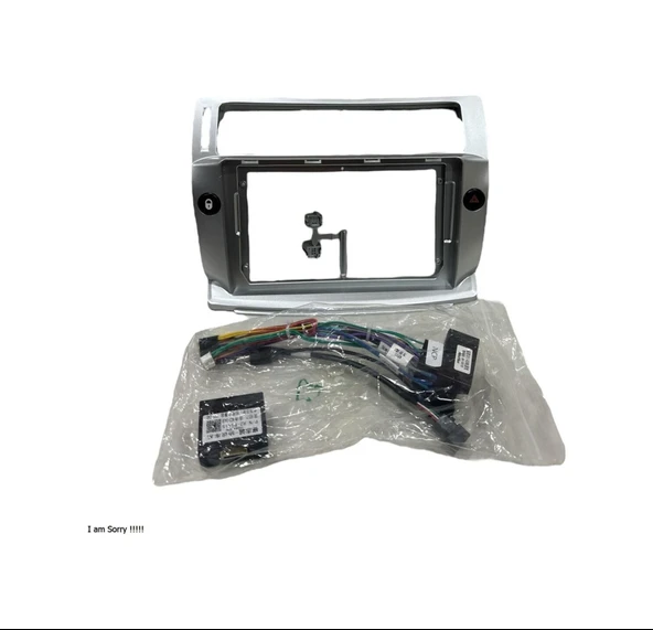 Navimex Citroen C4 2004-2009 9'' Multimedya Çerçevesi Yüksek Kalite ürün görseli 1