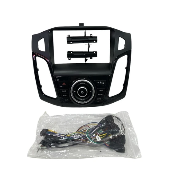 Navimex Ford Focus 3-4 Siyah 9'' Multimedya Çerçevesi Yüksek Kalite ürün görseli 1