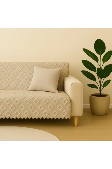 SYCAMORE HOME Koltuk Örtüsü 175x215 cm – Çekyat Örtüsü, Kaymaz, Yıkanabilir, Lüks Kumaş Şönil Jakarlı ürün görseli 1