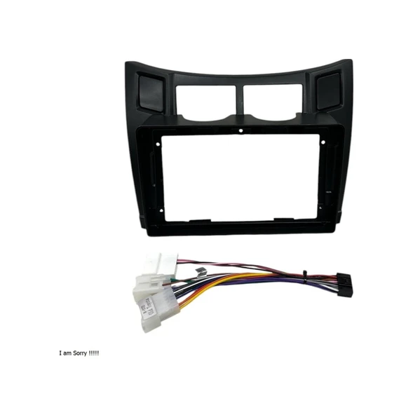 Navimex Toyota Yaris 2005-2012 9'' Multimedya Çerçevesi Yüksek Kalite ürün görseli 1