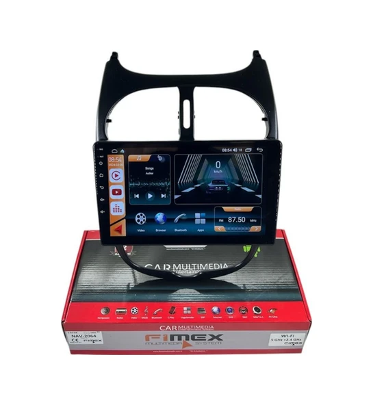 Fimex Peugeot 206 2006-2011 Fimex 2-64 Dspli Pro Oem Multimedia ürün görseli 1