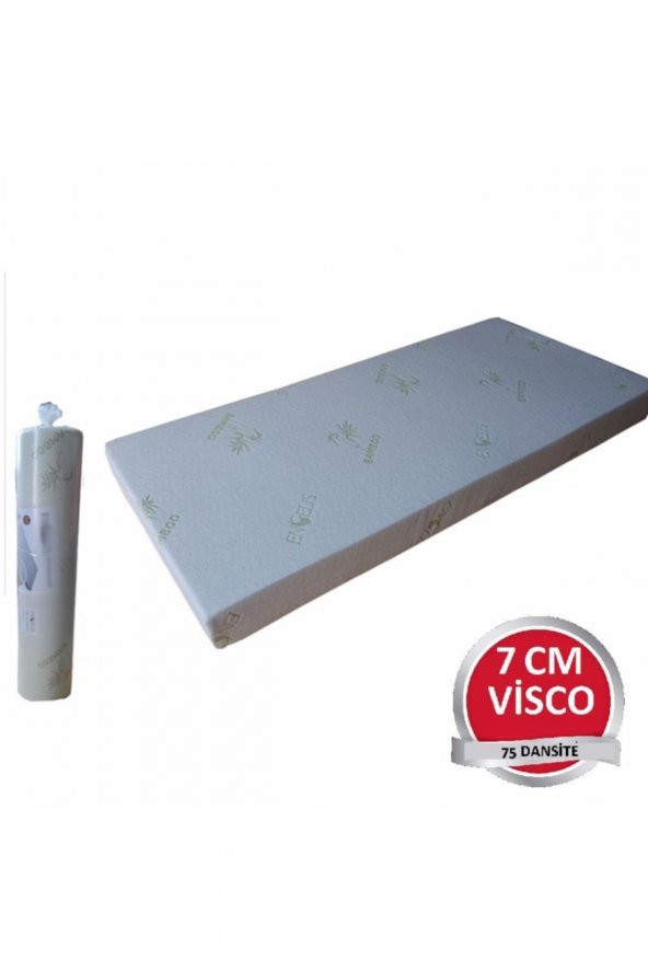 140x190 Bambu 7 cm Visco Yatak - Resim 2