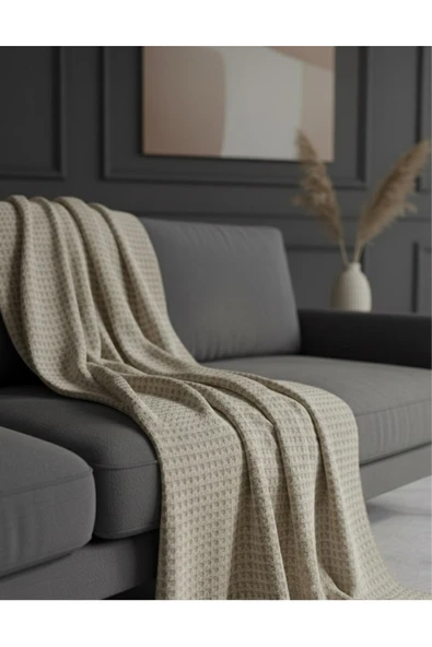 SYCAMORE HOME Koltuk Örtüsü Premium Pamuklu 180 x 220 cm Çekyat Örtüsü Kaymaz Yumuşak Dokulu Şık Tasarım ürün görseli 1