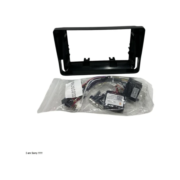 Navimex Fiat Panda 2003-2012 9'' Multimedya Çerçevesi Yüksek Kalite ürün görseli 1