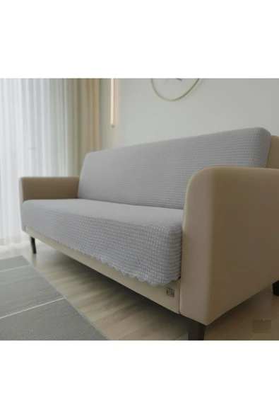 SYCAMORE HOME Koltuk Örtüsü Kaymaz Taban Tuğla Desen Gri Modern 170×210 cm – Tek Parça, Şık & Konforlu ürün görseli 1