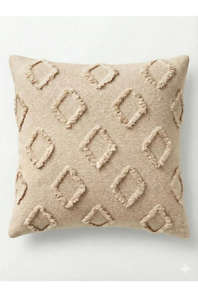 SYCAMORE HOME Kırlent Kılıfı 43x43 cm – Çift Taraflı, Fermuarlı, Lüks Şönil Kumaş Koltuk Örtüsü ile Uyumlu 1 adet ürün görseli 1