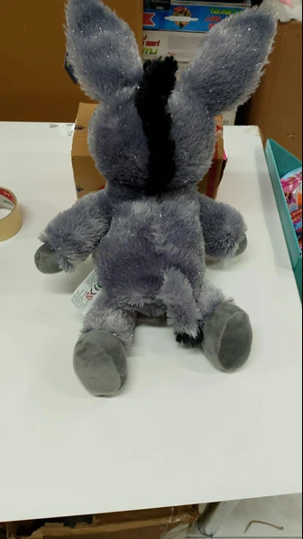 Oyuncak Peluş Simli Sevimli Eşek 50 cm - Resim 4