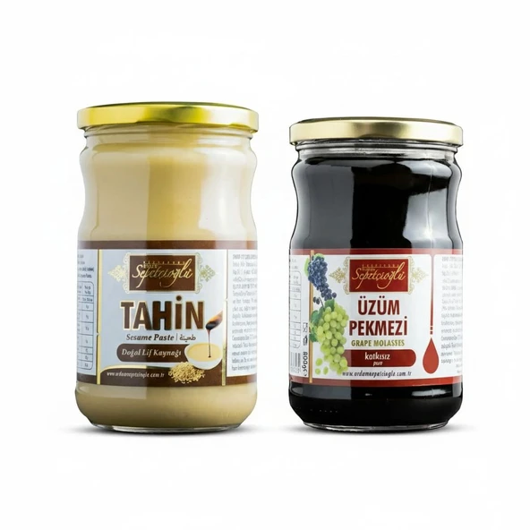 Sepetçioğlu Kastamonu Meşhur 2 Lİ SET TAHİN 650 G & ÜZÜM PEKMEZİ 800 G ürün görseli 1