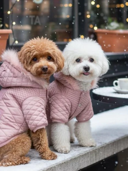 Pinky Pie Pembe Köpek Montu Kışlık Ceket ürün görseli 1