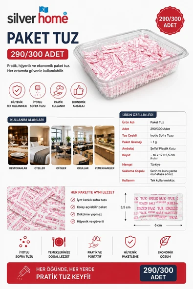 Paket Tuz 290/300 Adet ürün görseli 1