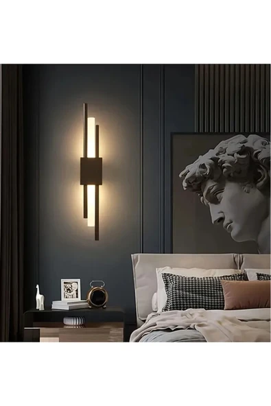 akyzlighting AXİS LED PİLLİ SİYAH APLİK - Resim 3
