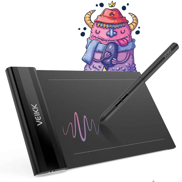 TechTic VEIKK S640 6x4inç Grafik Dijital Tablet 8192 Seviye Pilsiz Kalem Desteği Android Windows Mac Uyumlu ürün görseli 1