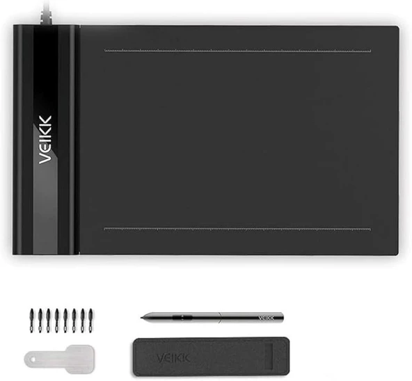 Monozone Veikk Çizim Tableti S640 6x4 8192 Levels 5080 LPI Grafik Tablet Kalem 8192 Basınç Seviyesi ürün görseli 1