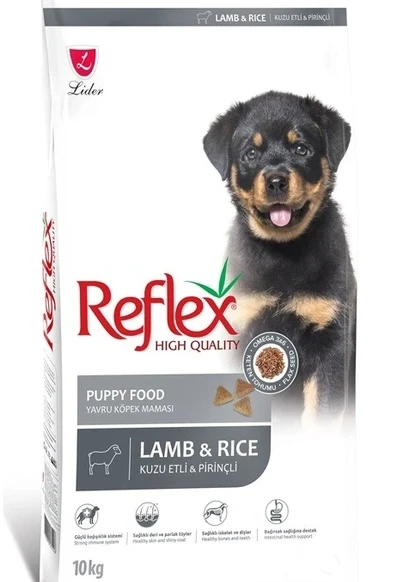 Reflex Kuzulu ve Pirinçli Yavru Köpek Maması 10 kg ürün görseli 1