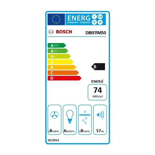Bosch DIB97IM50 90 cm Paslanmaz Çelik Ada Tipi Davlumbaz - Resim 5