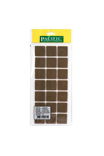 Pasific Pacific Yapışkanlı Keçe Zemin Koruyucu Kahverengi 30x30 Mm 5 Paket ürün görseli 1
