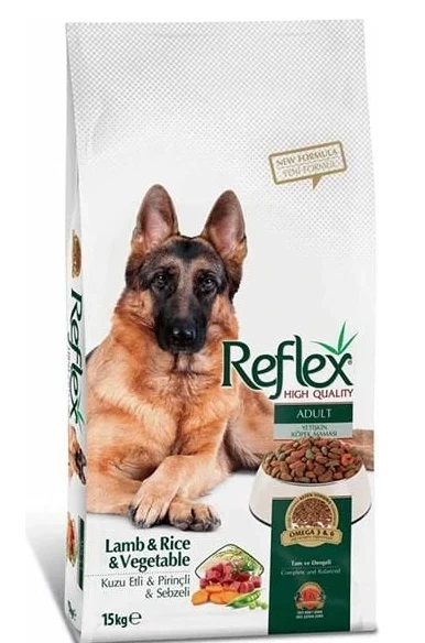 Reflex Kuzu ve Pirinçli Sebzeli Yetişkin Köpek Maması 15 Kg ürün görseli 1