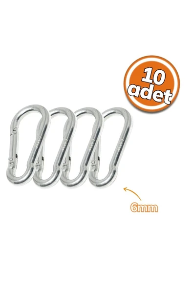 Meridyen Yaylı Karabina - 6mm 10'lu Set ürün görseli 1