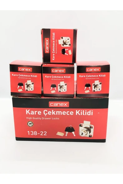 CANEX Kare Çekmece Kilidi 12 Adet ürün görseli 1