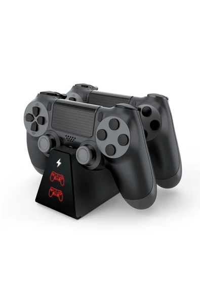 Dobe PS4/PS4 Slim/PS4 Pro Uyumlu Kablosuz Şarj İstasyonu - TP4-19012 ürün görseli 1