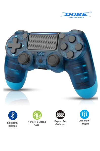 Dobe PS4-PC-Android BOX-Android-IOS Telefon Tablet Uyumlu Titreşimli Bluetooth Oyun Kolu ürün görseli 1